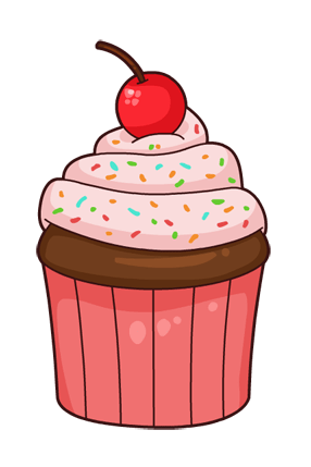Image result for cartoon cupcake