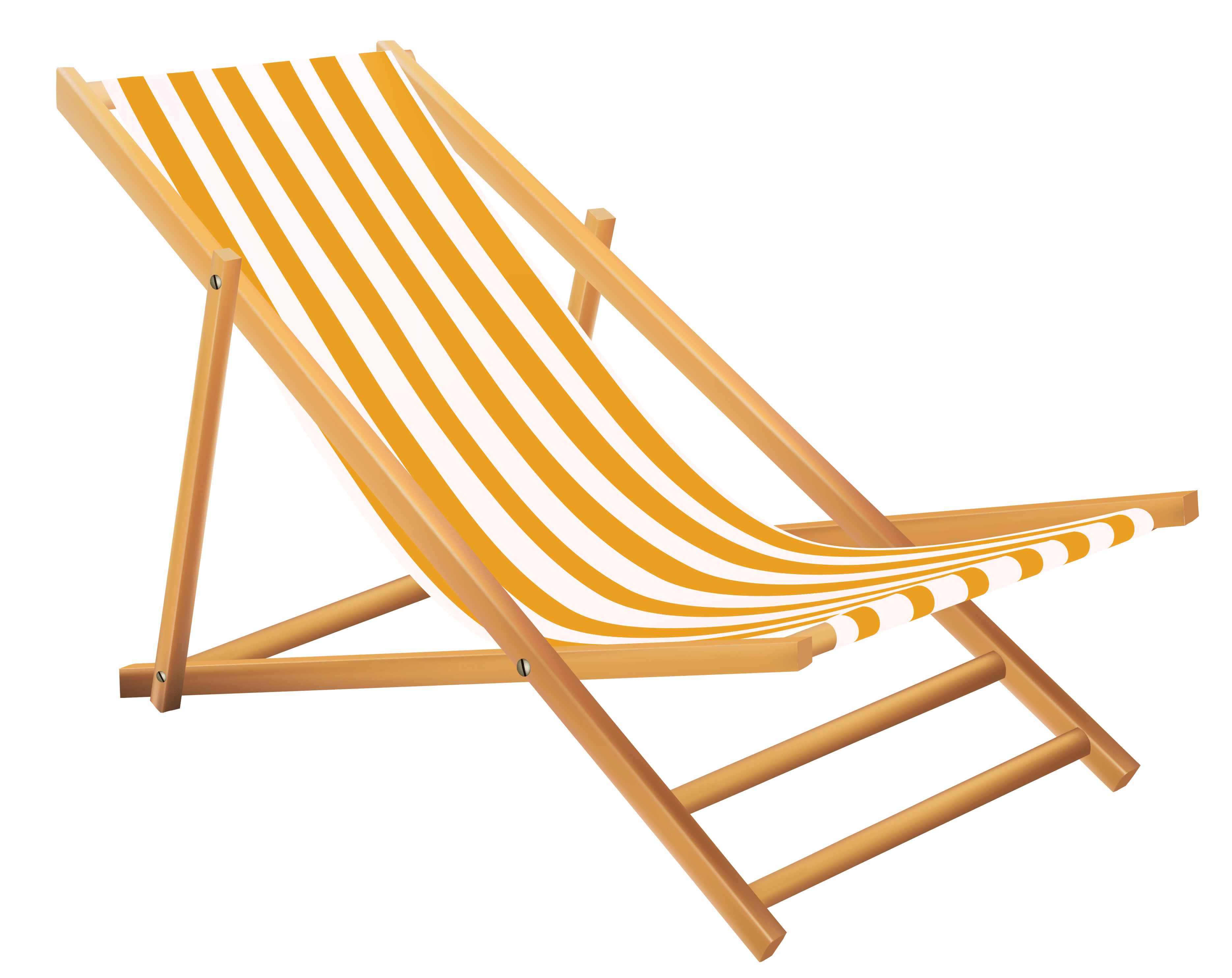 Yellow Beach Lounge Chair transparent PNG - StickPNG