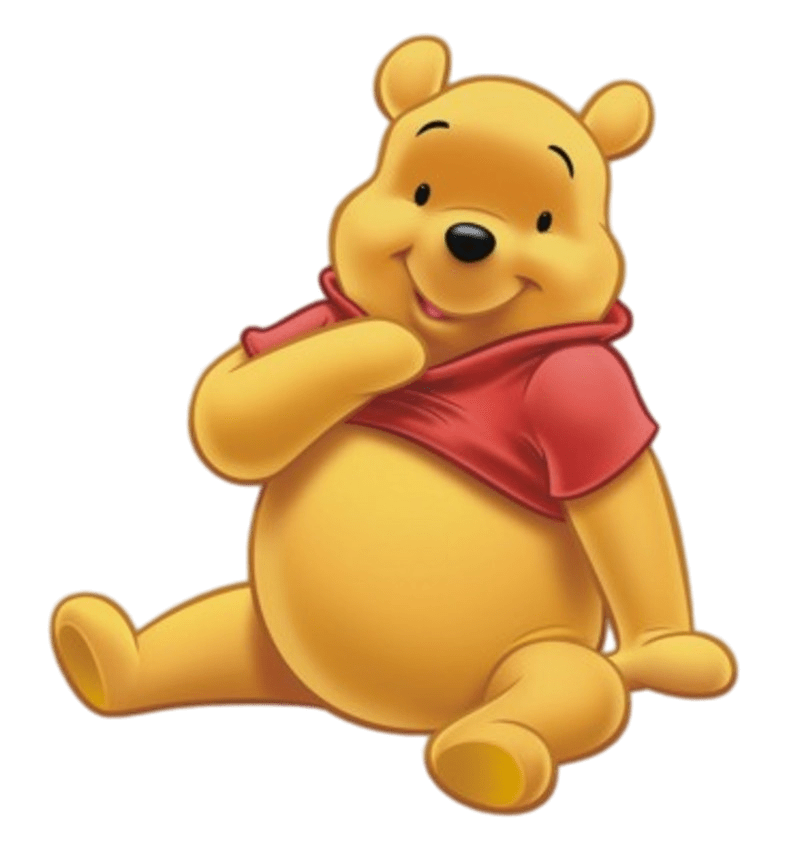 Winnie The Pooh Sitting Transparent Png Stickpng