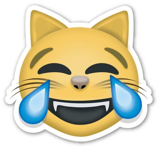 Resultat d'imatges de emoji gato riendose