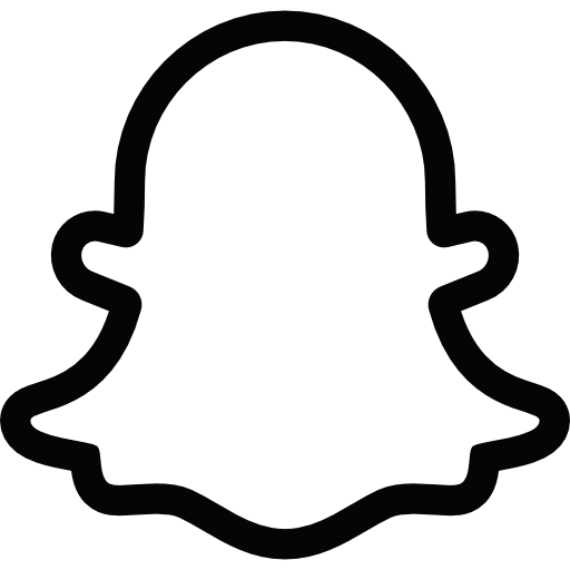 Snapchat Ghost Logo Black And White Transparent Png Stickpng