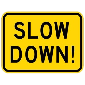 Image result for slow down clipart